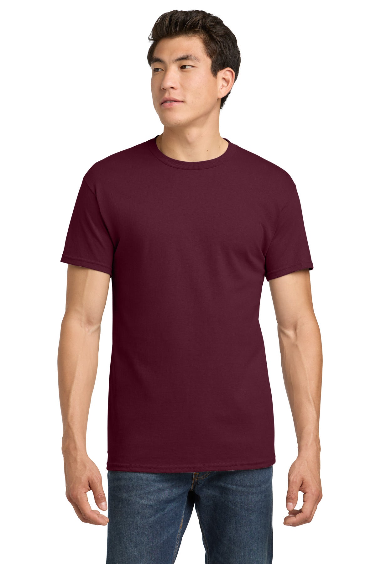 Gildan - Heavy Cotton 100% Cotton T-Shirt.  5000 - Maroon