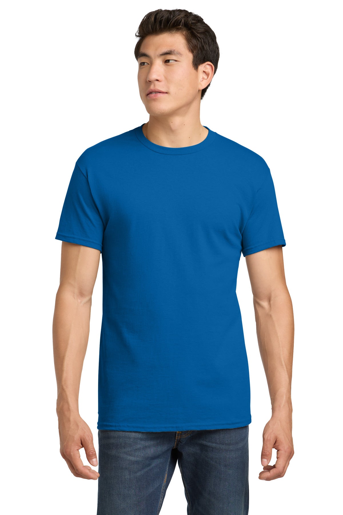Gildan - Heavy Cotton 100% Cotton T-Shirt.  5000 - Neon Blue