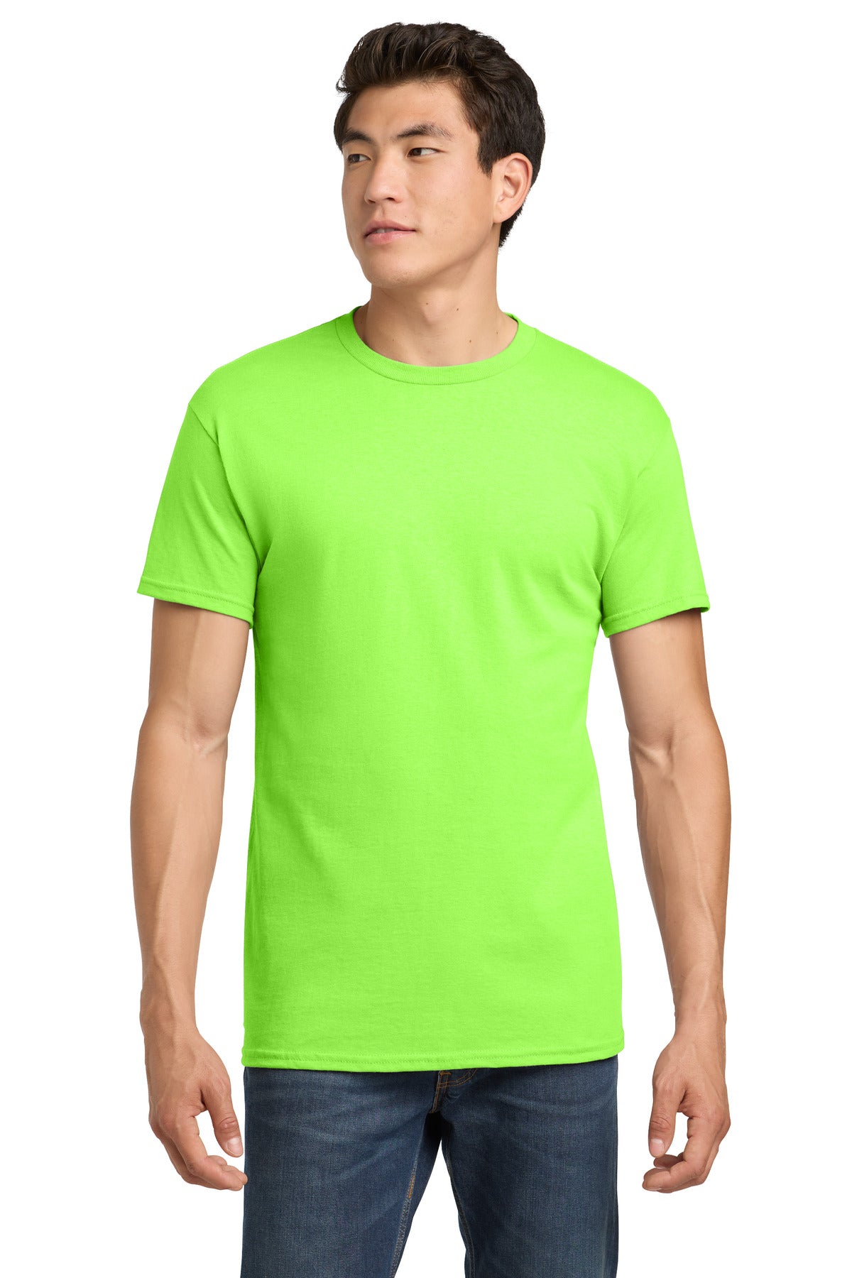 Gildan - Heavy Cotton 100% Cotton T-Shirt.  5000 - Neon Green