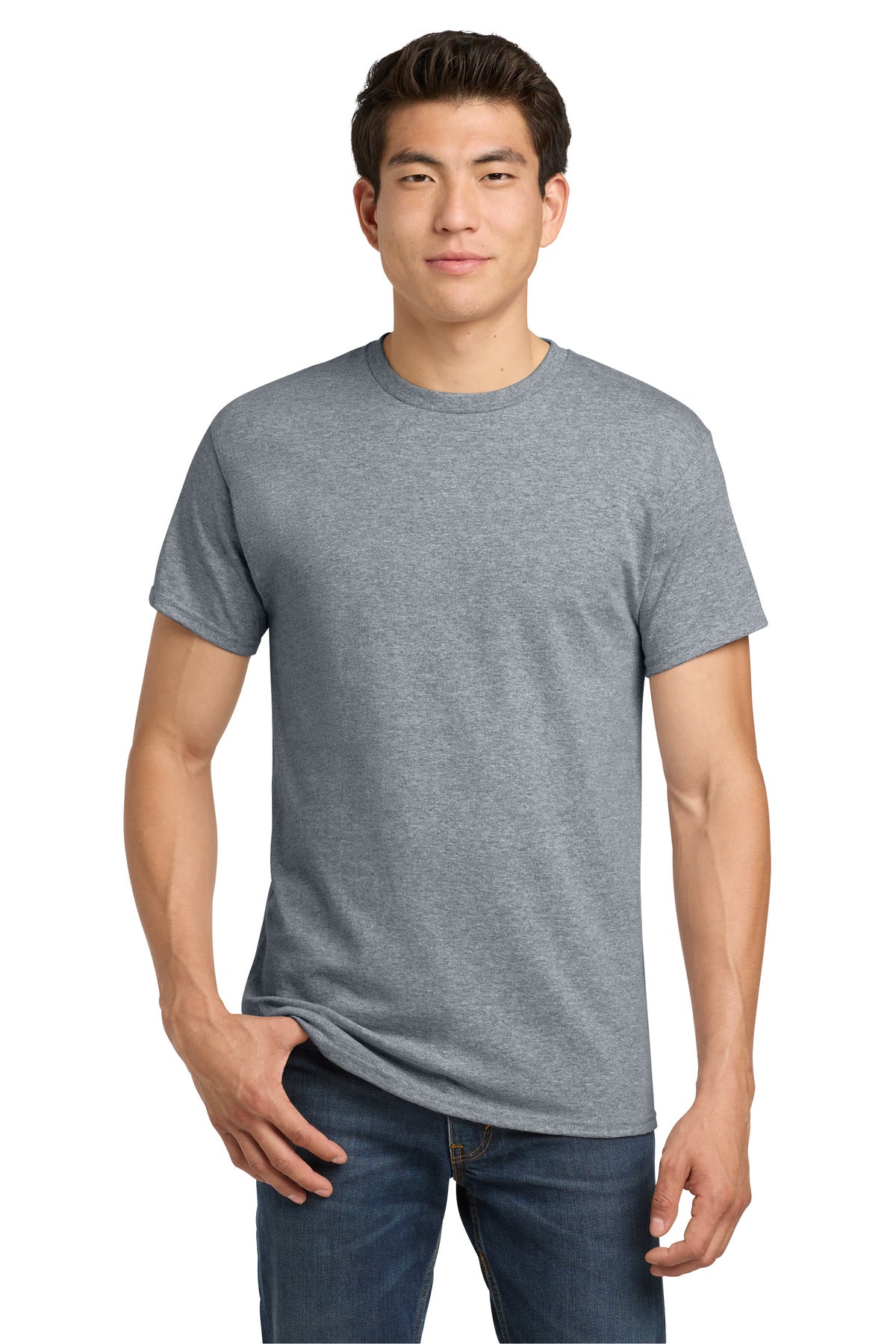 Gildan - Heavy Cotton 100% Cotton T-Shirt.  5000 - Sport Grey