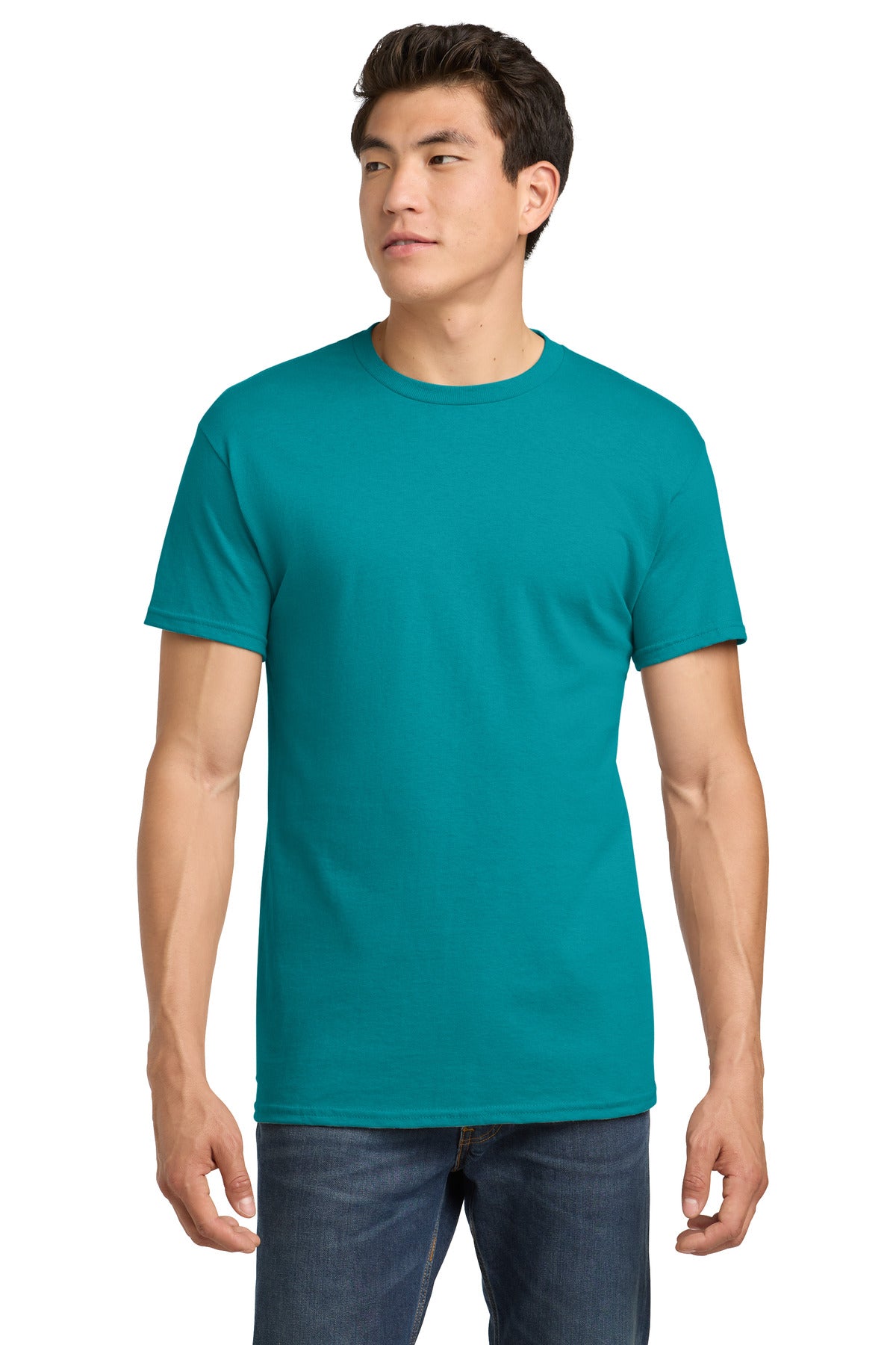 Gildan - Heavy Cotton 100% Cotton T-Shirt.  5000 - Tropical Blue