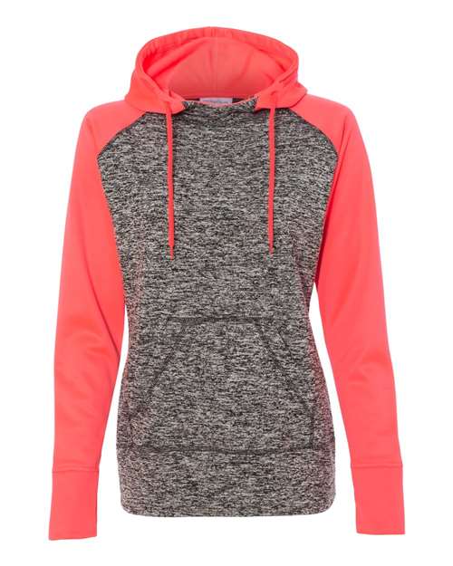 J. America 8618 - Charcoal Fleck/ Fire Coral