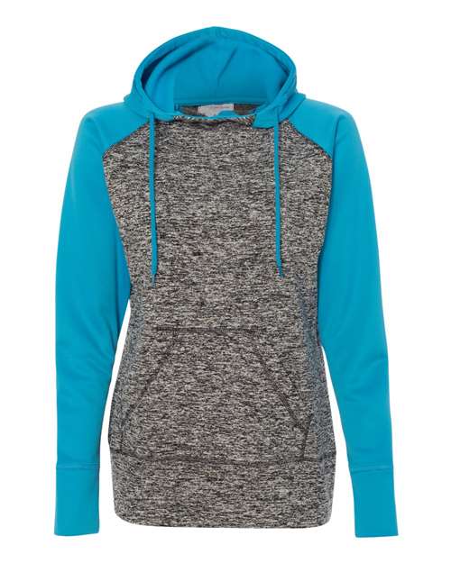 J. America 8618 - Charcoal Fleck/ Electric Blue