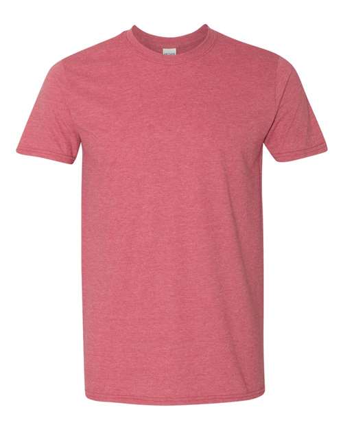 Gildan 64000 - Heather Cardinal Red