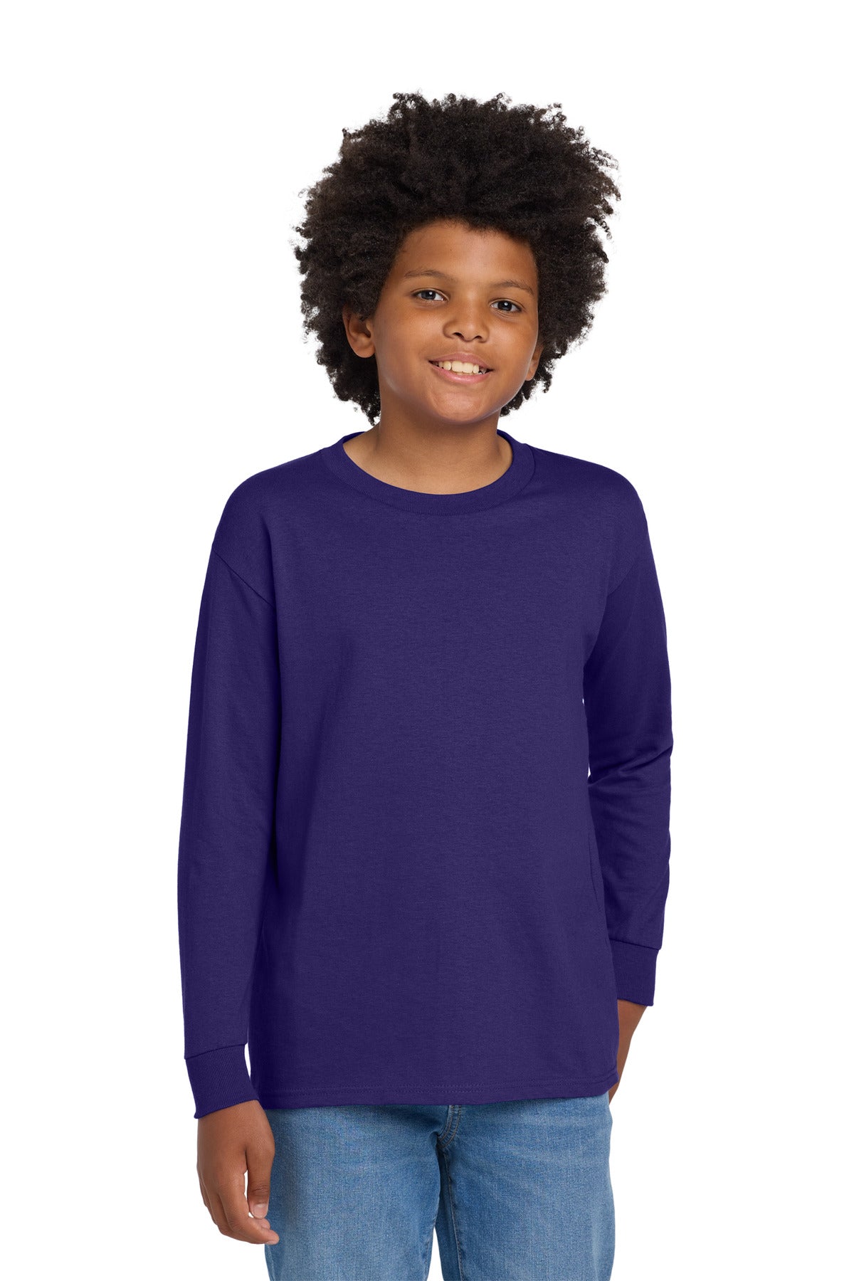 Gildan Youth Heavy Cotton 100% Cotton Long Sleeve T-Shirt