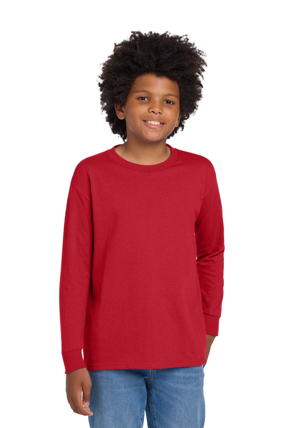 Gildan Youth Heavy Cotton 100% Cotton Long Sleeve T-Shirt