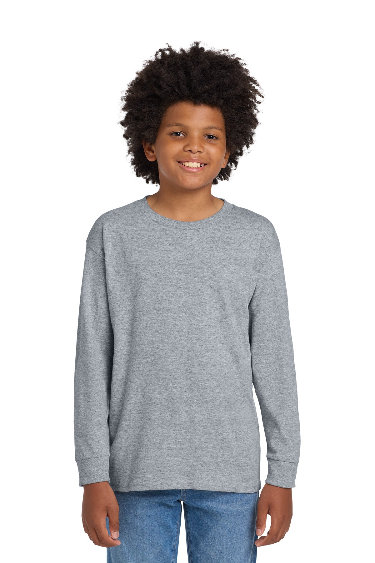 Gildan Youth Heavy Cotton 100% Cotton Long Sleeve T-Shirt
