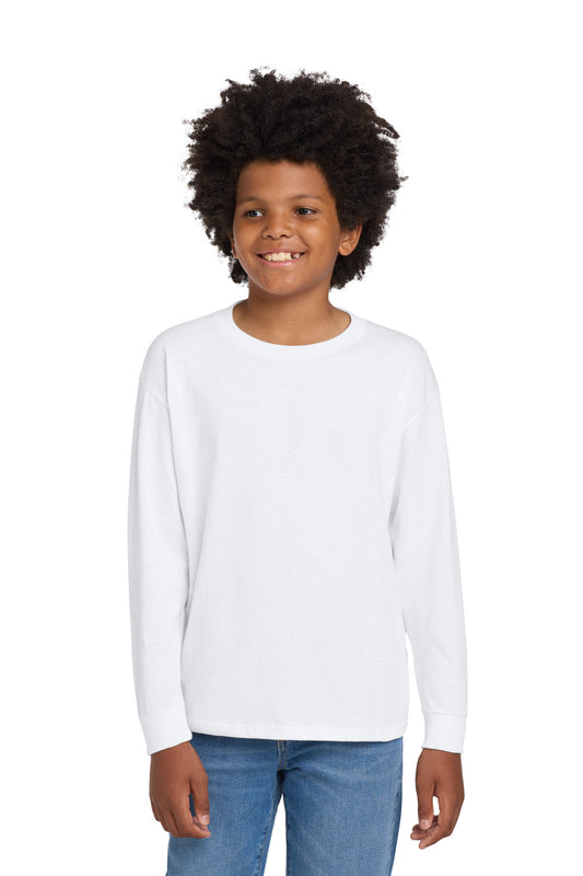 Gildan Youth Heavy Cotton 100% Cotton Long Sleeve T-Shirt. 5400B