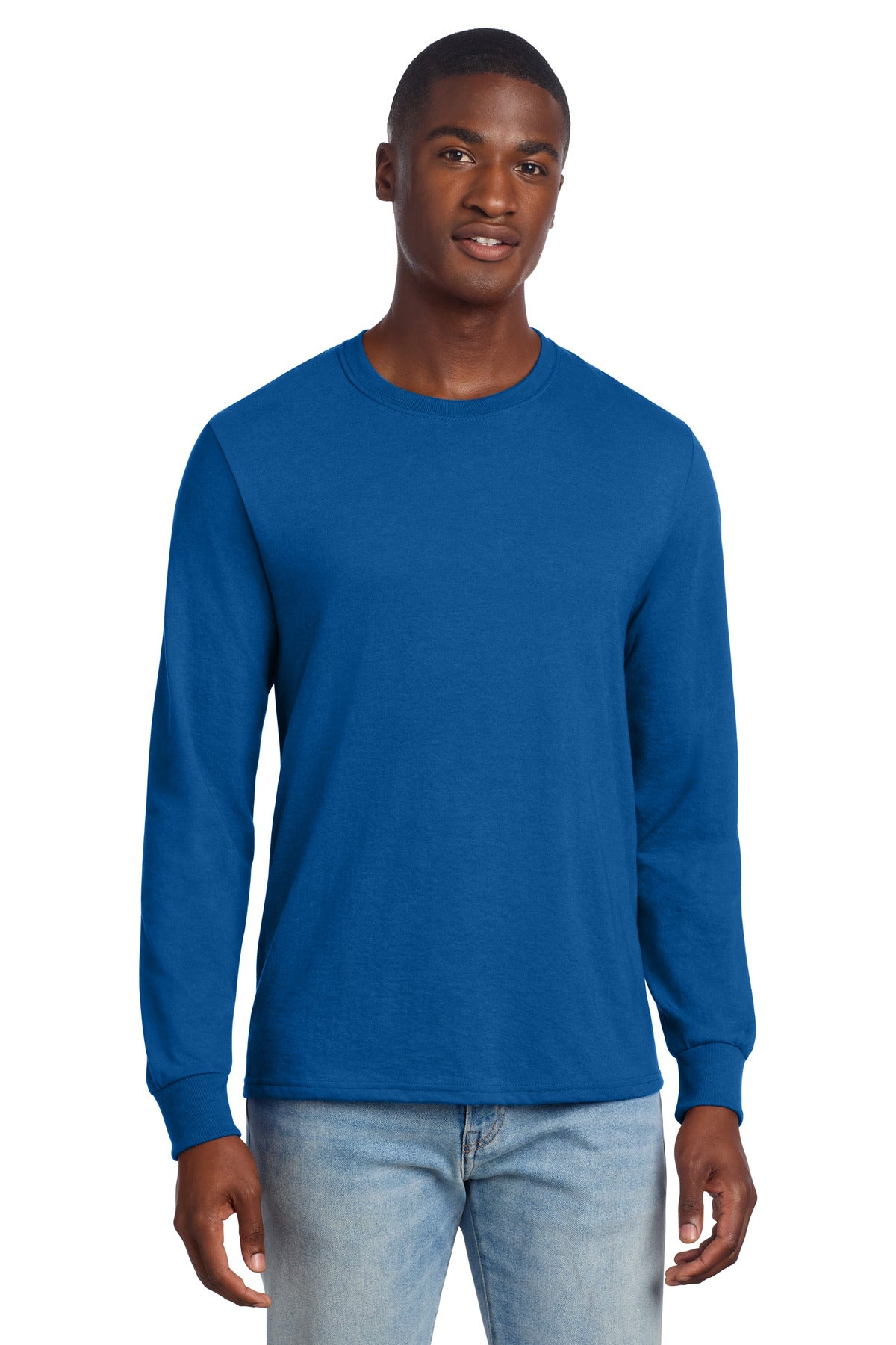 Jerzees Premium Blend Ring Spun Long Sleeve T-Shirt 560LS - Royal