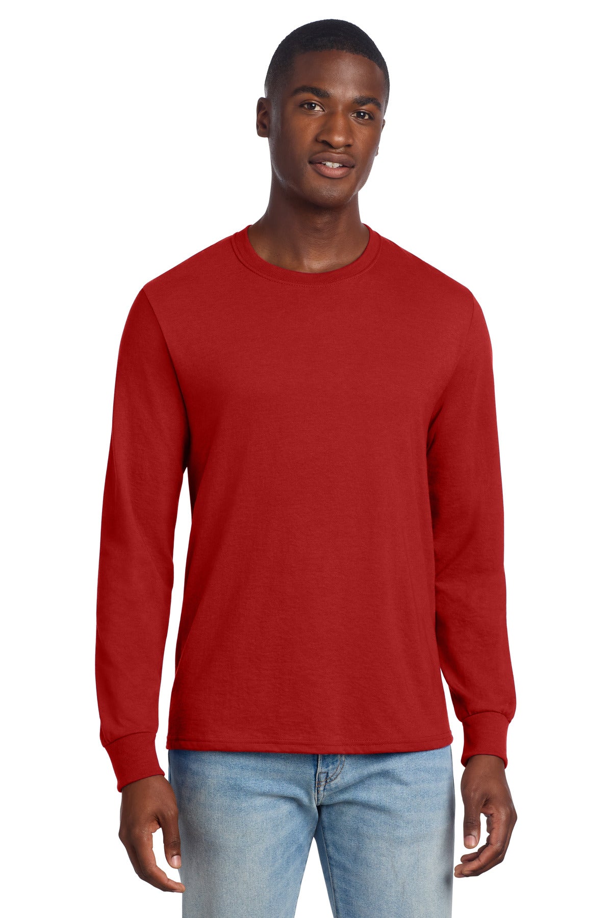 Jerzees Premium Blend Ring Spun Long Sleeve T-Shirt 560LS - True Red