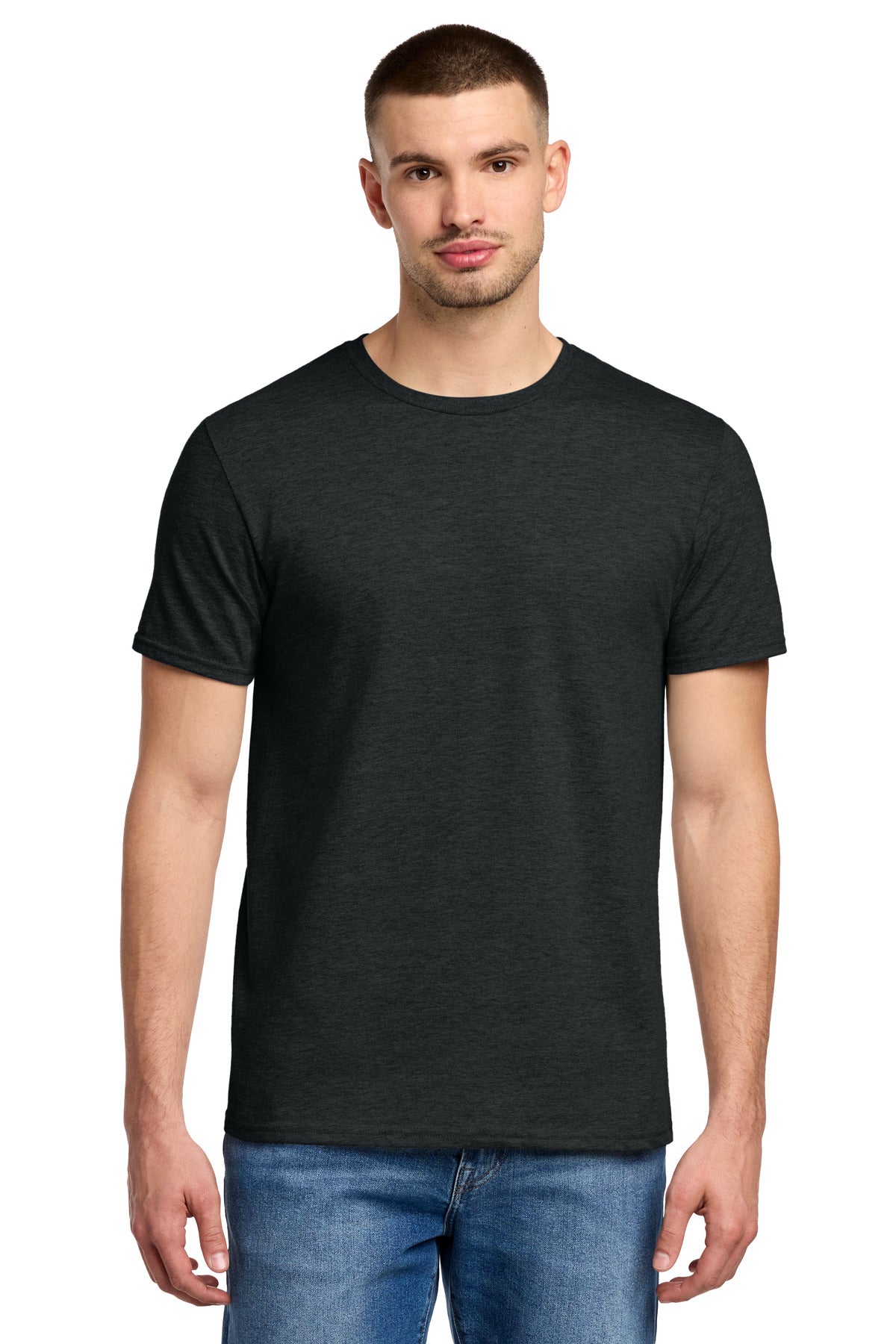 Jerzees Premium Blend Ring Spun T-Shirt 560M - Black Ink Heather