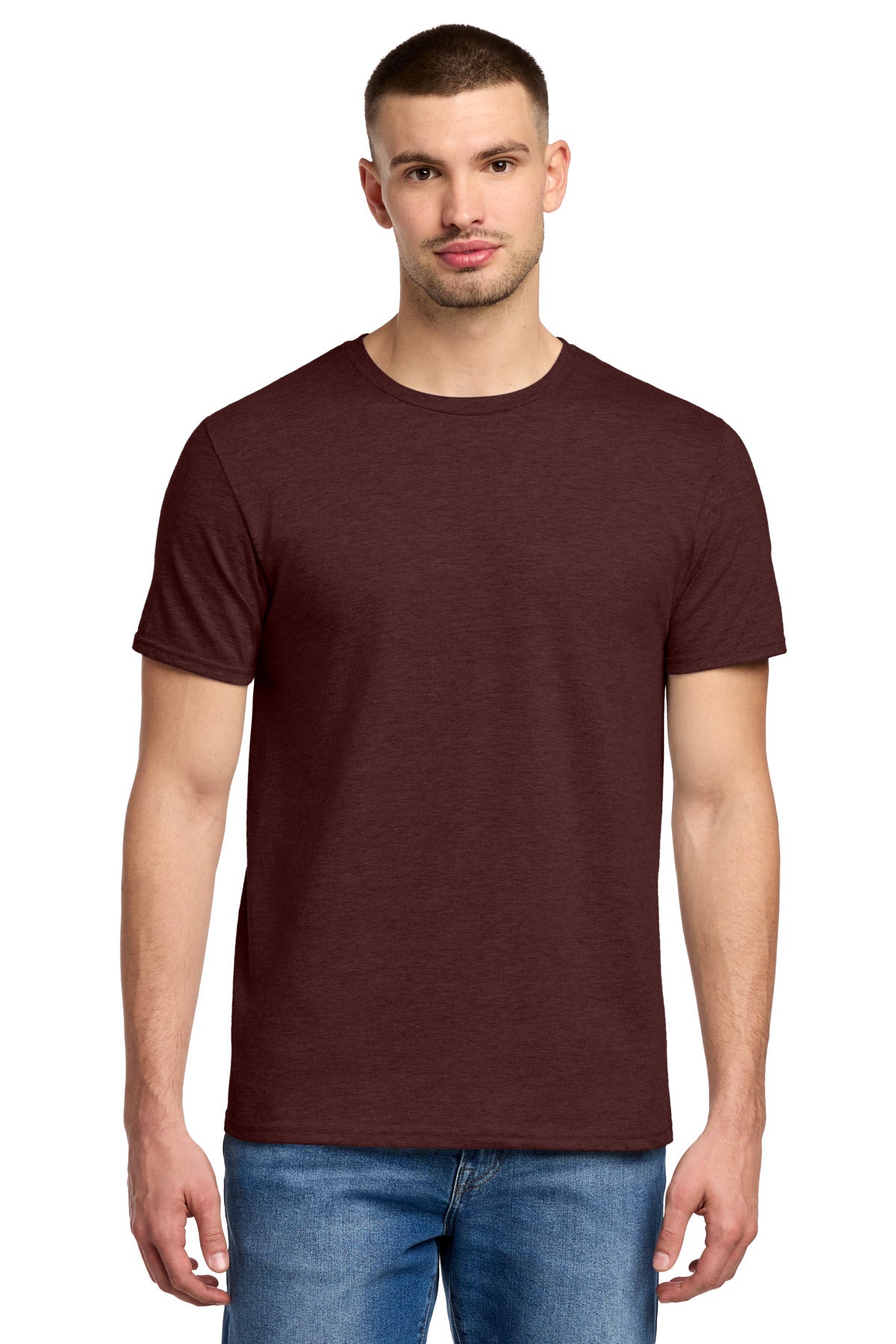 Jerzees Premium Blend Ring Spun T-Shirt 560M - Maroon Heather