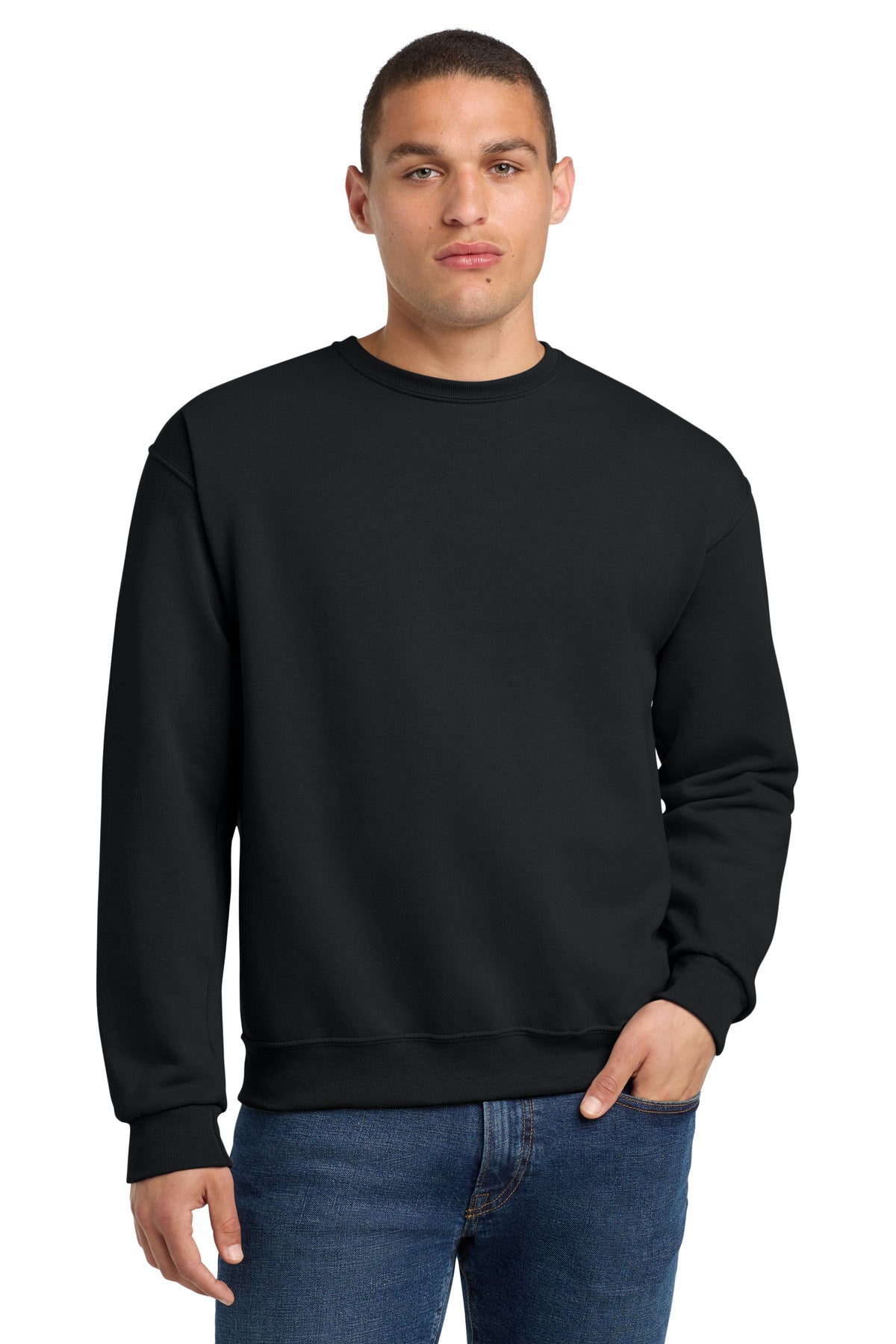 Jerzees - NuBlend Crewneck Sweatshirt.  562M - Black
