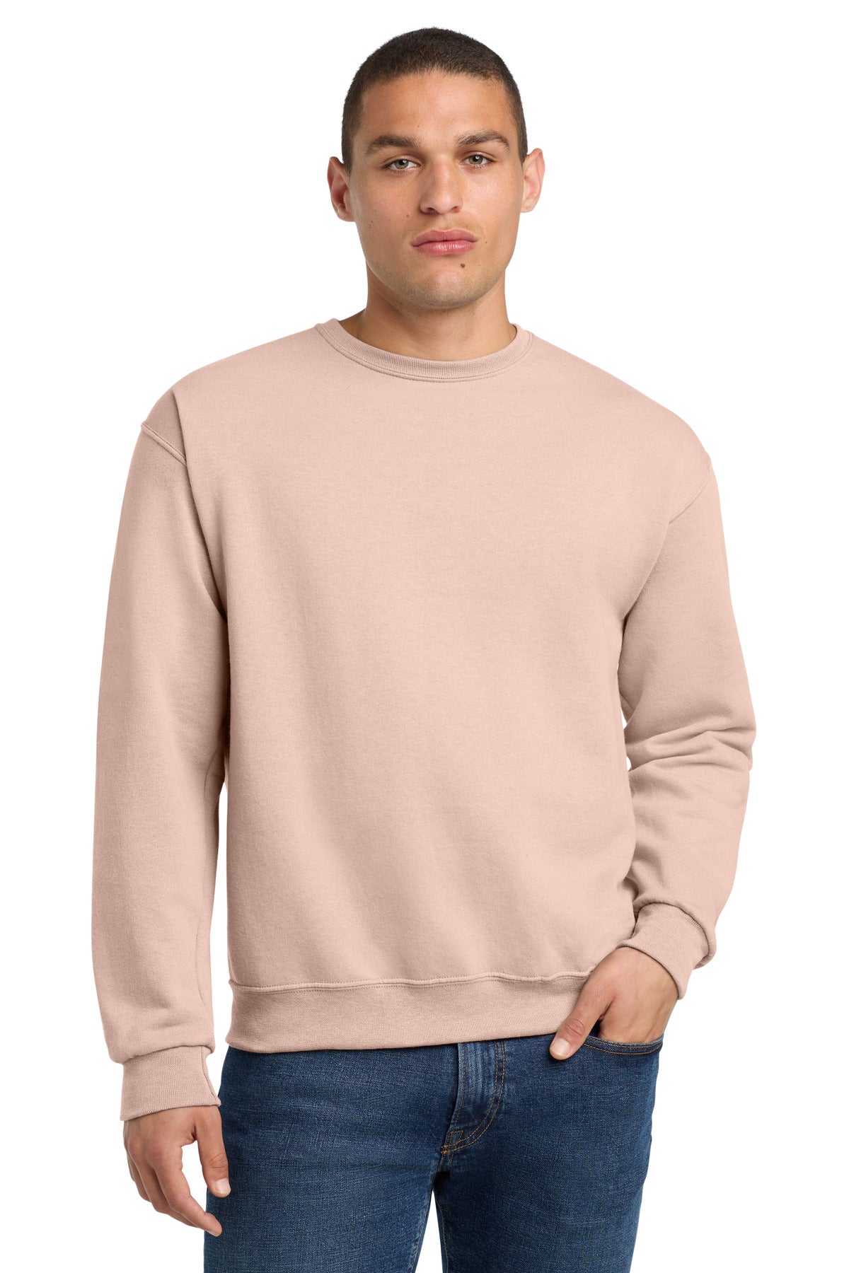 Jerzees - NuBlend Crewneck Sweatshirt.  562M - Blush Pink