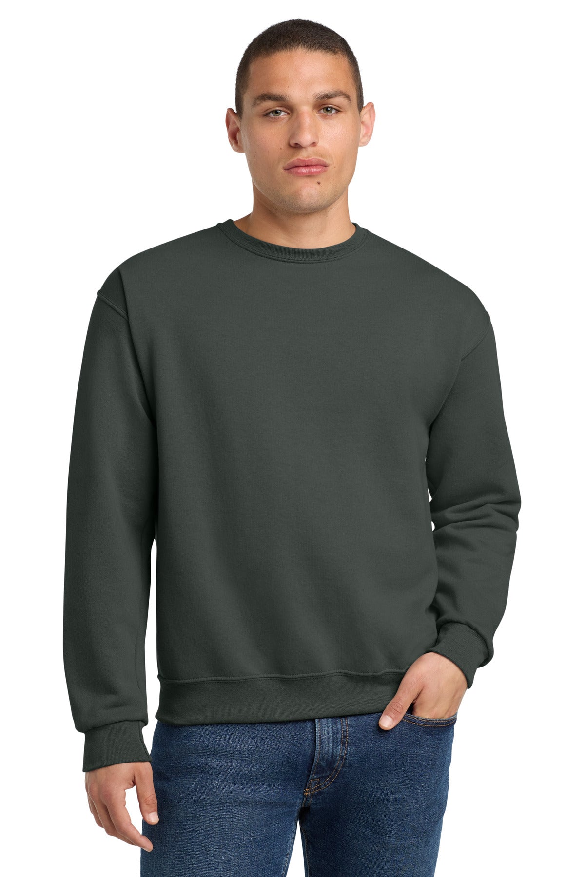 Jerzees - NuBlend Crewneck Sweatshirt.  562M - Charcoal Grey