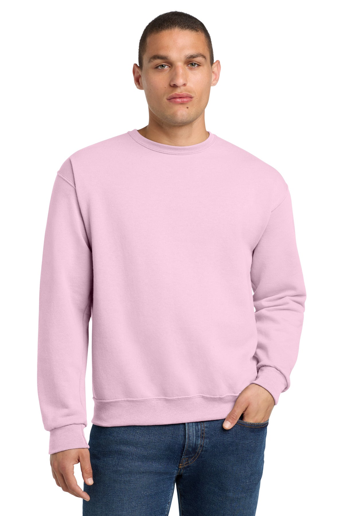 Jerzees - NuBlend Crewneck Sweatshirt.  562M - Classic Pink