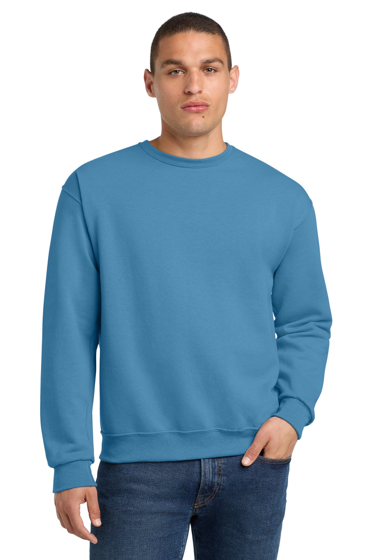 Jerzees - NuBlend Crewneck Sweatshirt.  562M - Columbia Blue