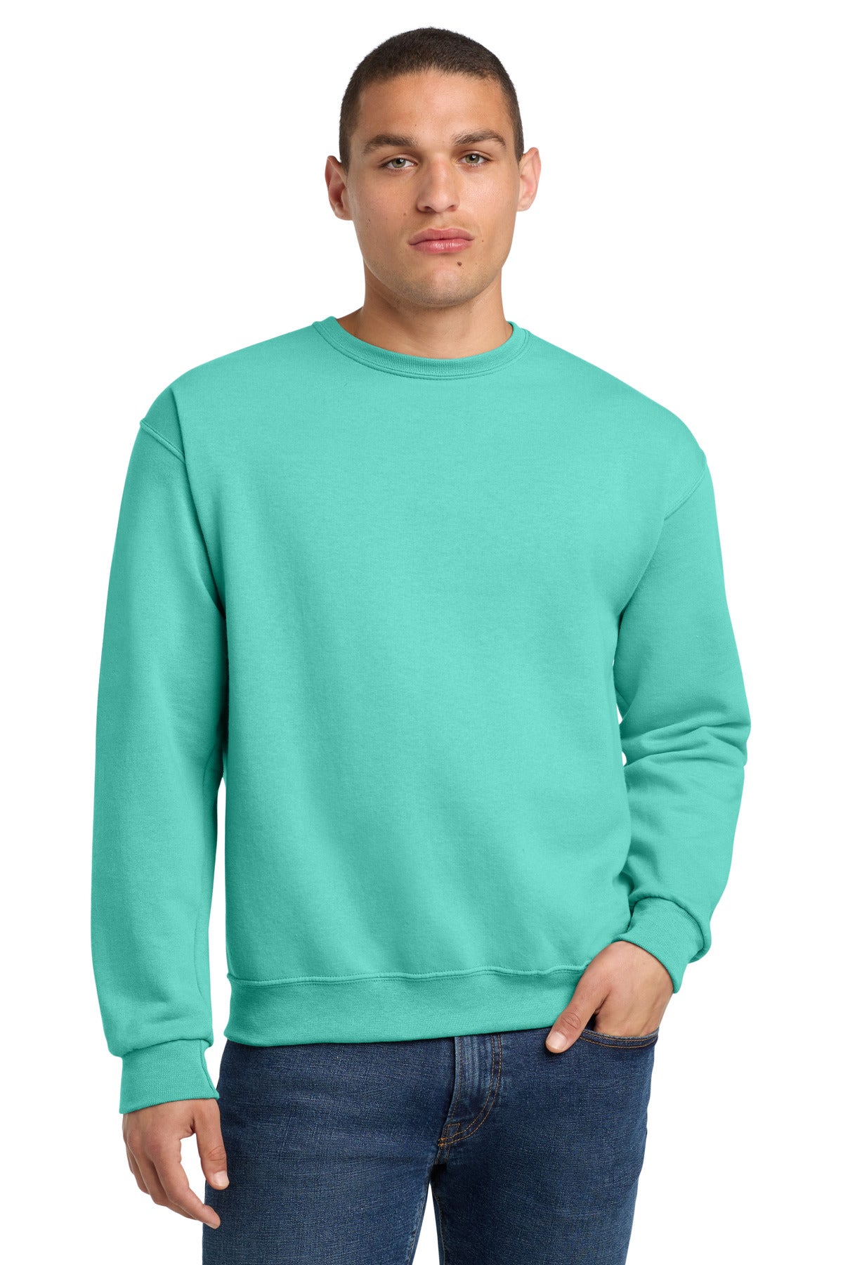 Jerzees - NuBlend Crewneck Sweatshirt.  562M - Cool Mint