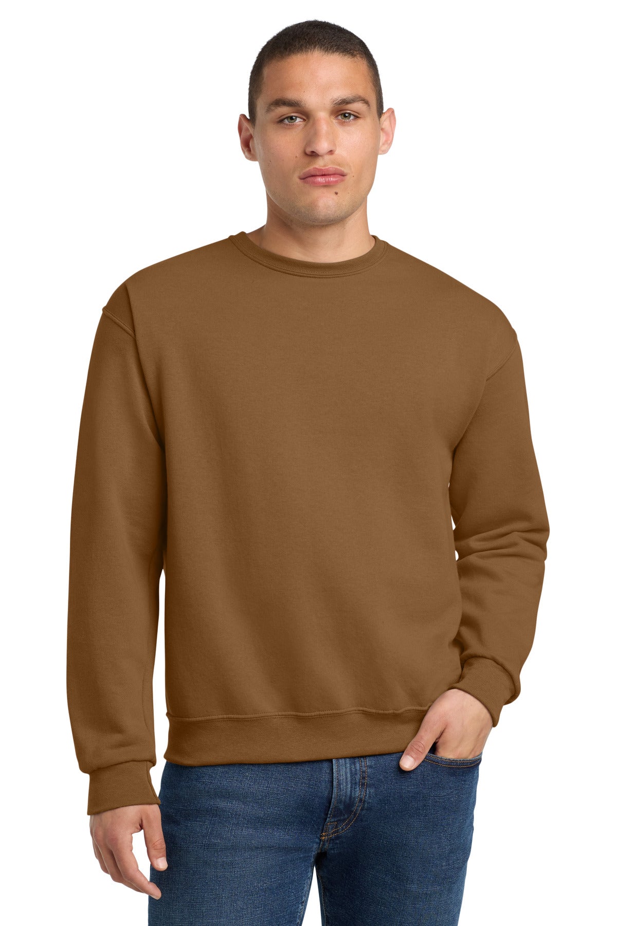 Jerzees - NuBlend Crewneck Sweatshirt.  562M - Golden Pecan