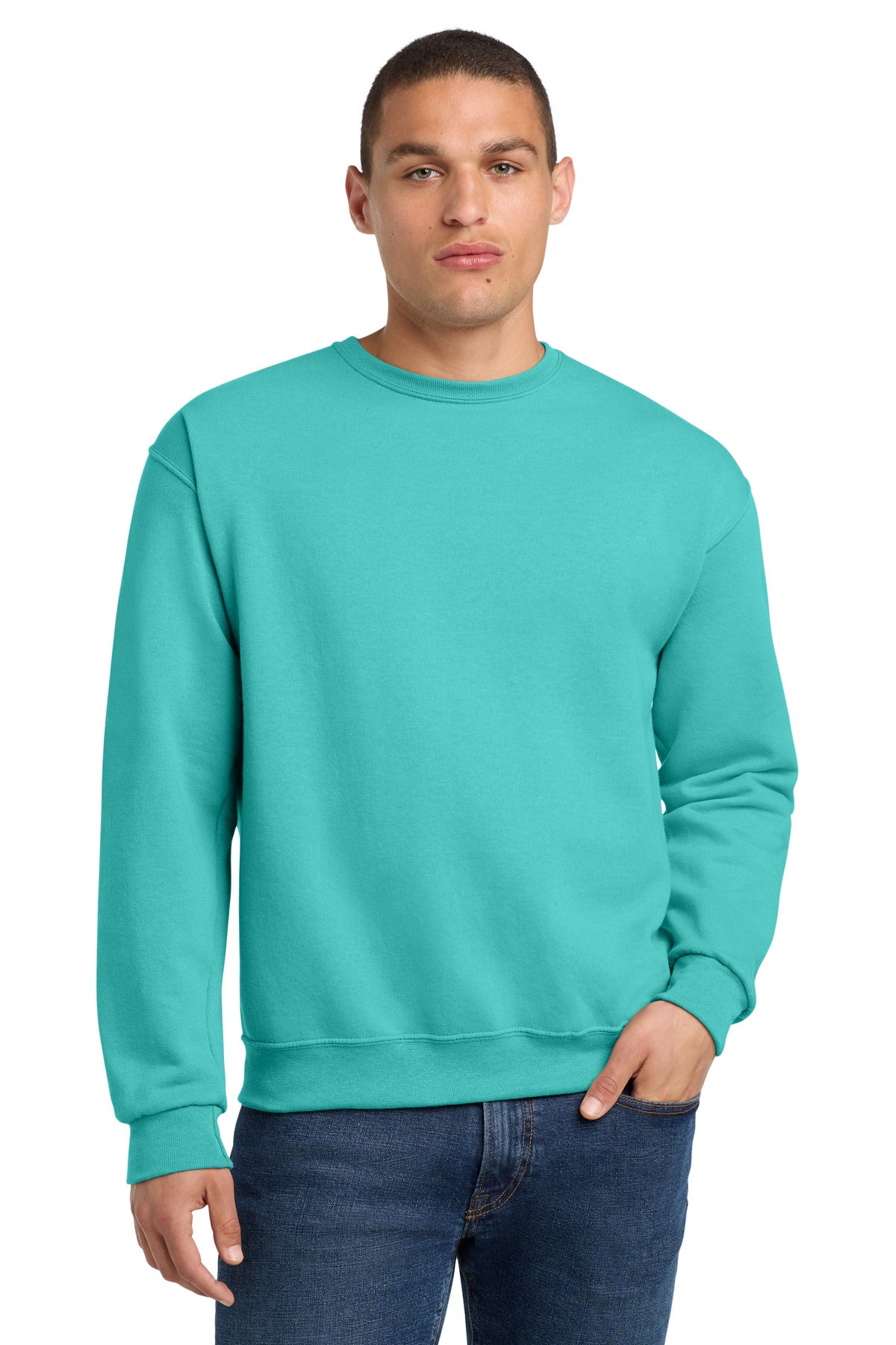 Jerzees - NuBlend Crewneck Sweatshirt.  562M - Scuba Blue