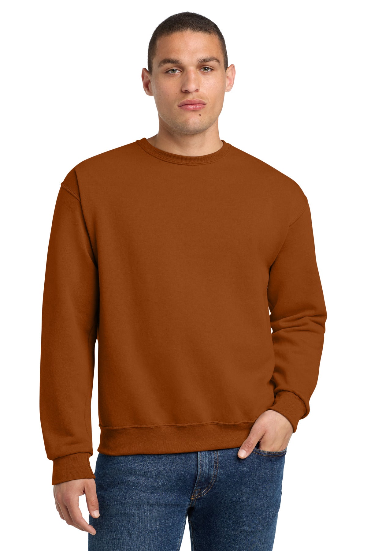 Jerzees - NuBlend Crewneck Sweatshirt.  562M - T Orange