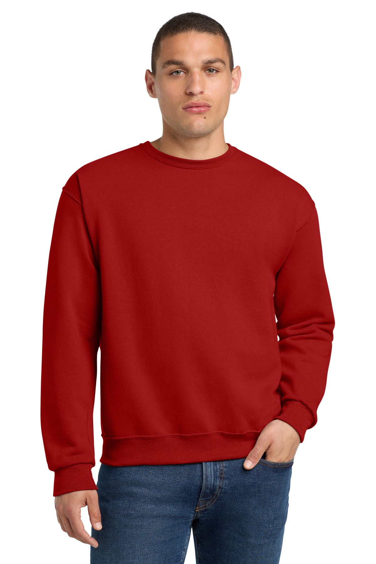 Jerzees - NuBlend Crewneck Sweatshirt.  562M - True Red