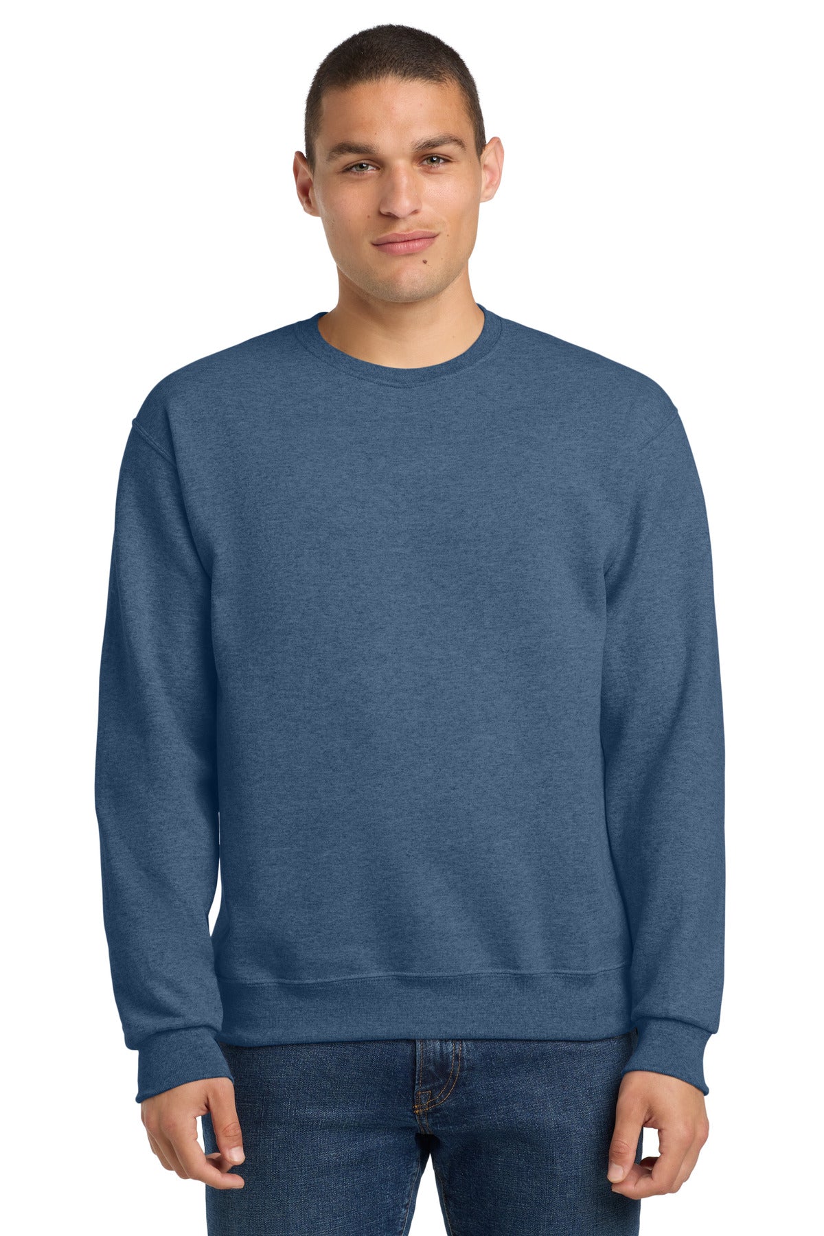 Jerzees - NuBlend Crewneck Sweatshirt.  562M - Vintage Heather Blue