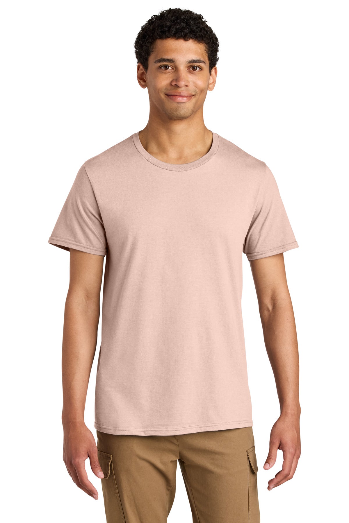 Jerzees Unisex Premium Combed Ring Spun Cotton Tee 570M - Blush Pink