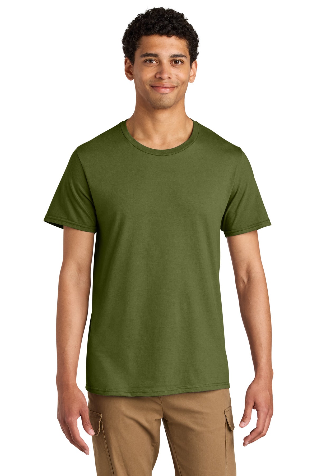 Jerzees Unisex Premium Combed Ring Spun Cotton Tee 570M - Olive Oil