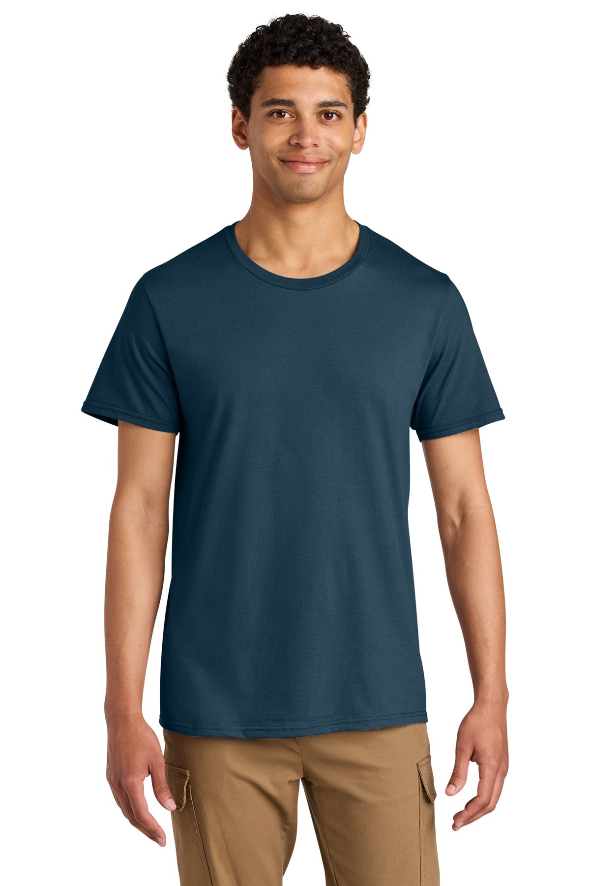 Jerzees Unisex Premium Combed Ring Spun Cotton Tee 570M - Washed Navy
