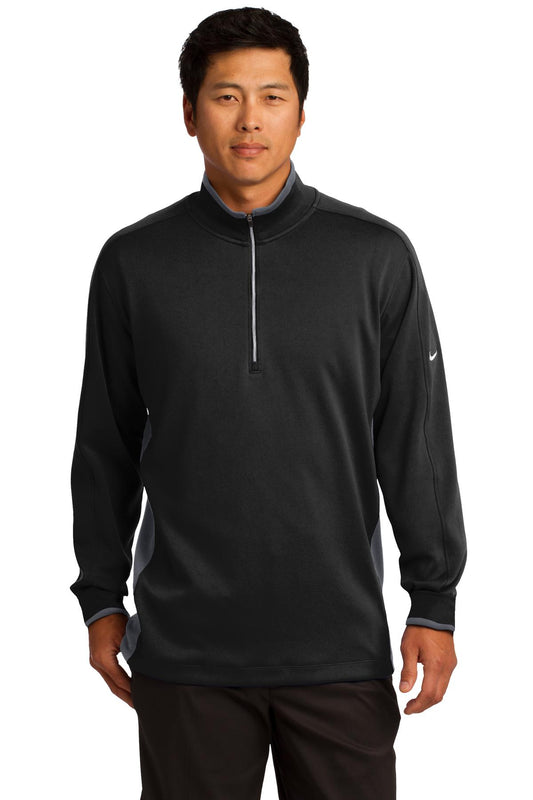 Nike Dri-FIT 1/2-Zip Cover-Up. 578673 - Black/ Dark Grey/ White