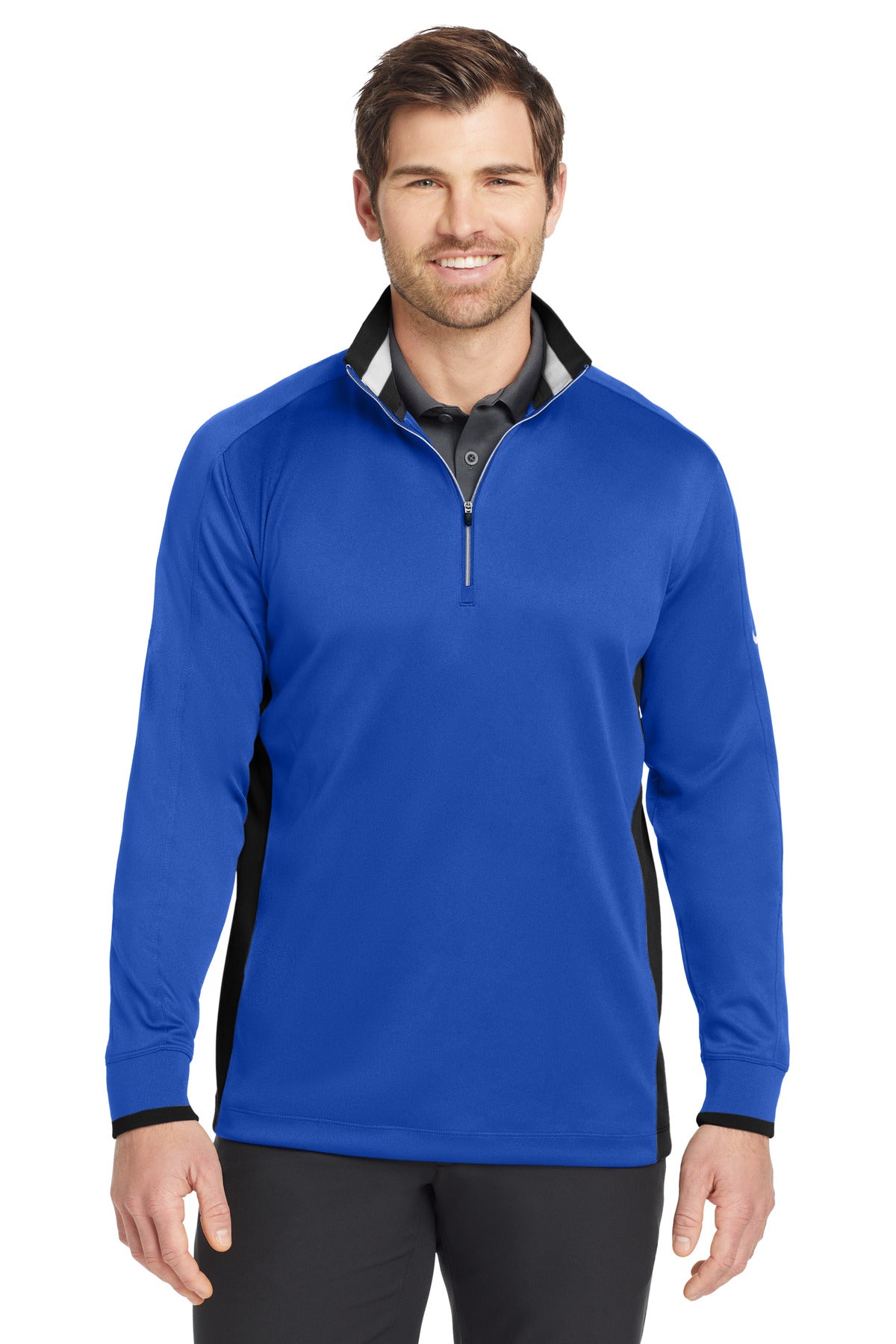 Nike Dri-FIT 1/2-Zip Cover-Up. 578673 - Game Royal/ Black/ White