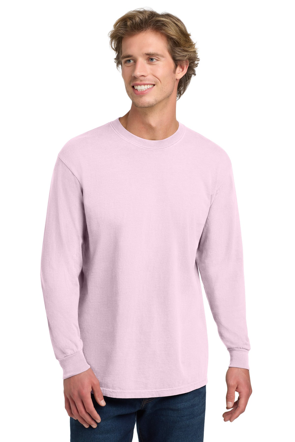 COMFORT COLORS  Heavyweight Ring Spun Long Sleeve Tee. 6014 - Blossom