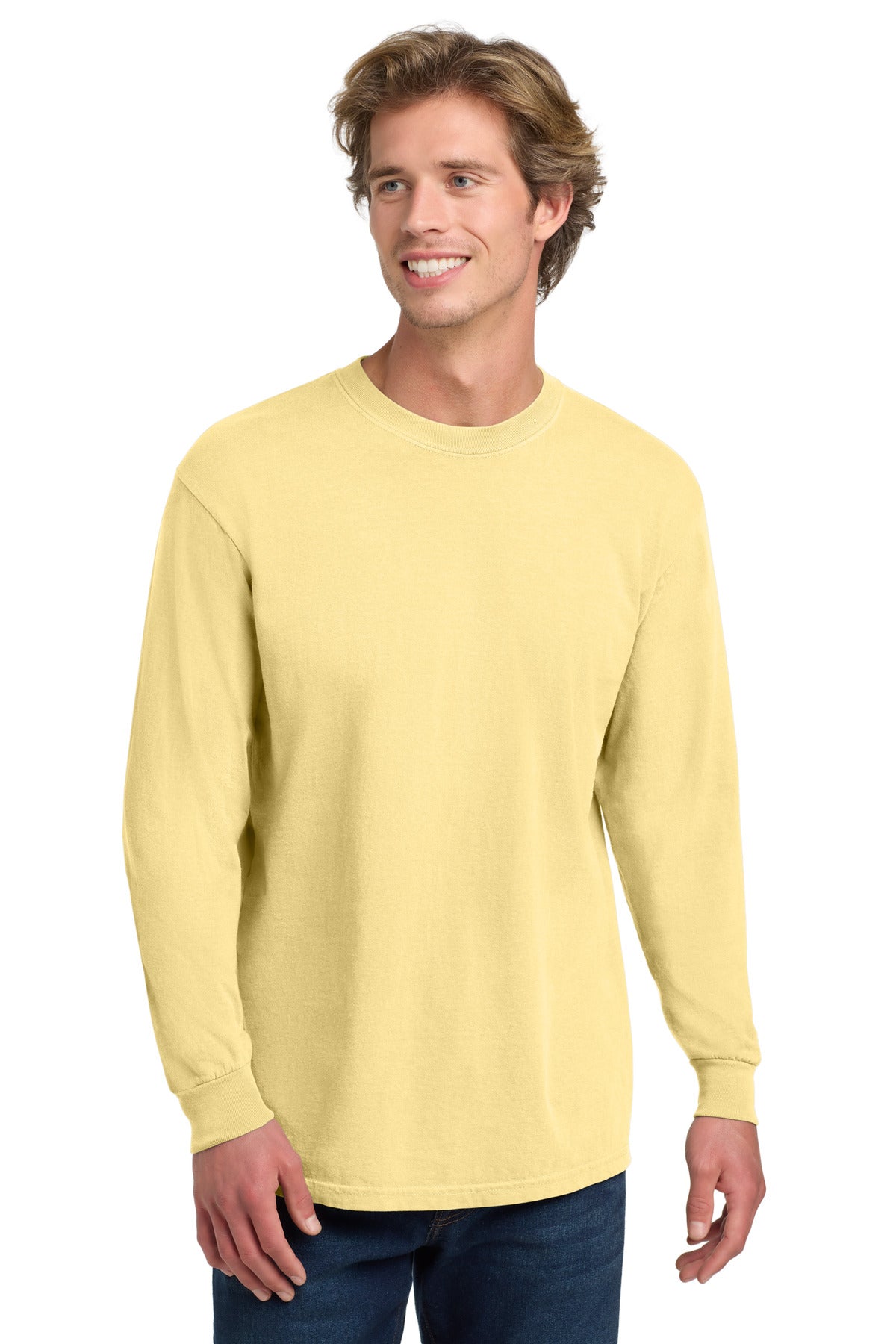 COMFORT COLORS  Heavyweight Ring Spun Long Sleeve Tee. 6014 - Butter