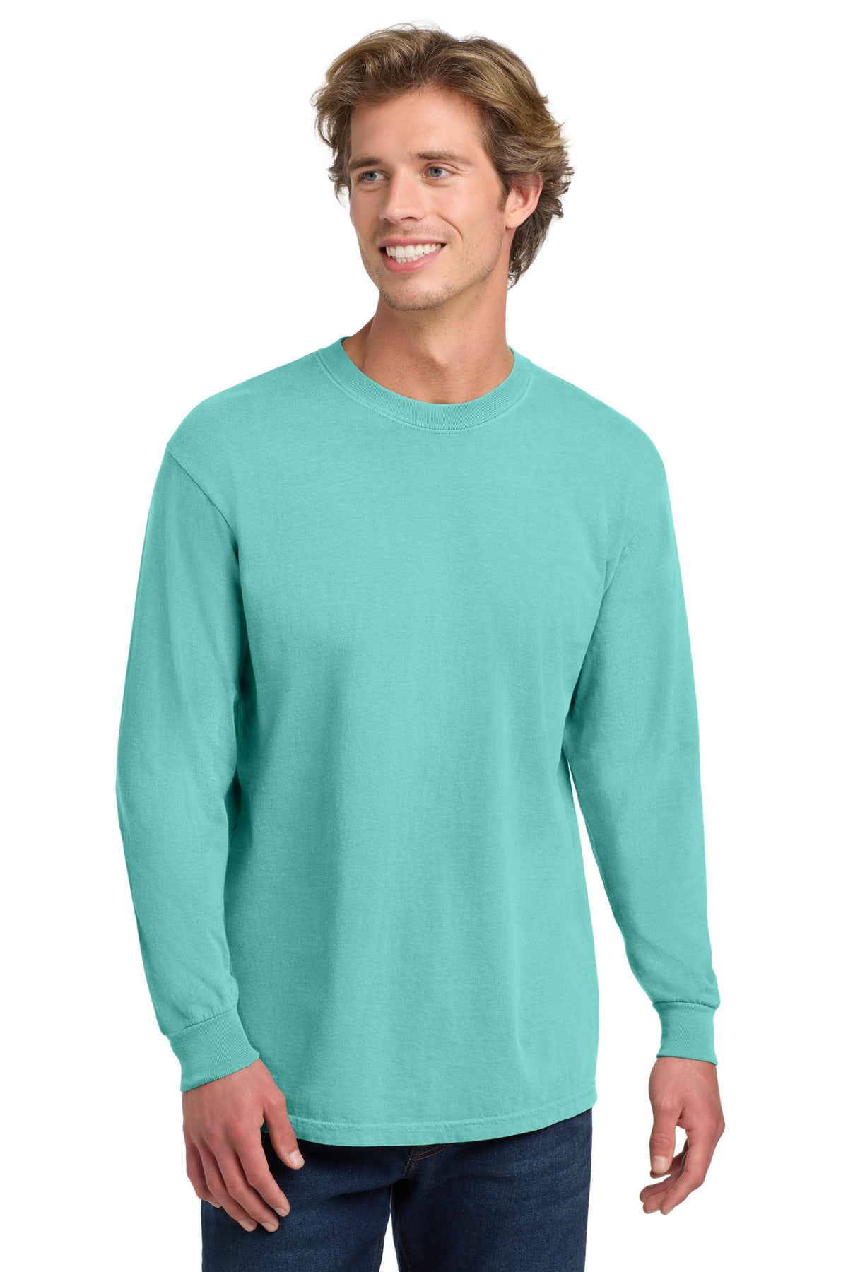 COMFORT COLORS  Heavyweight Ring Spun Long Sleeve Tee. 6014 - Chalky Mint