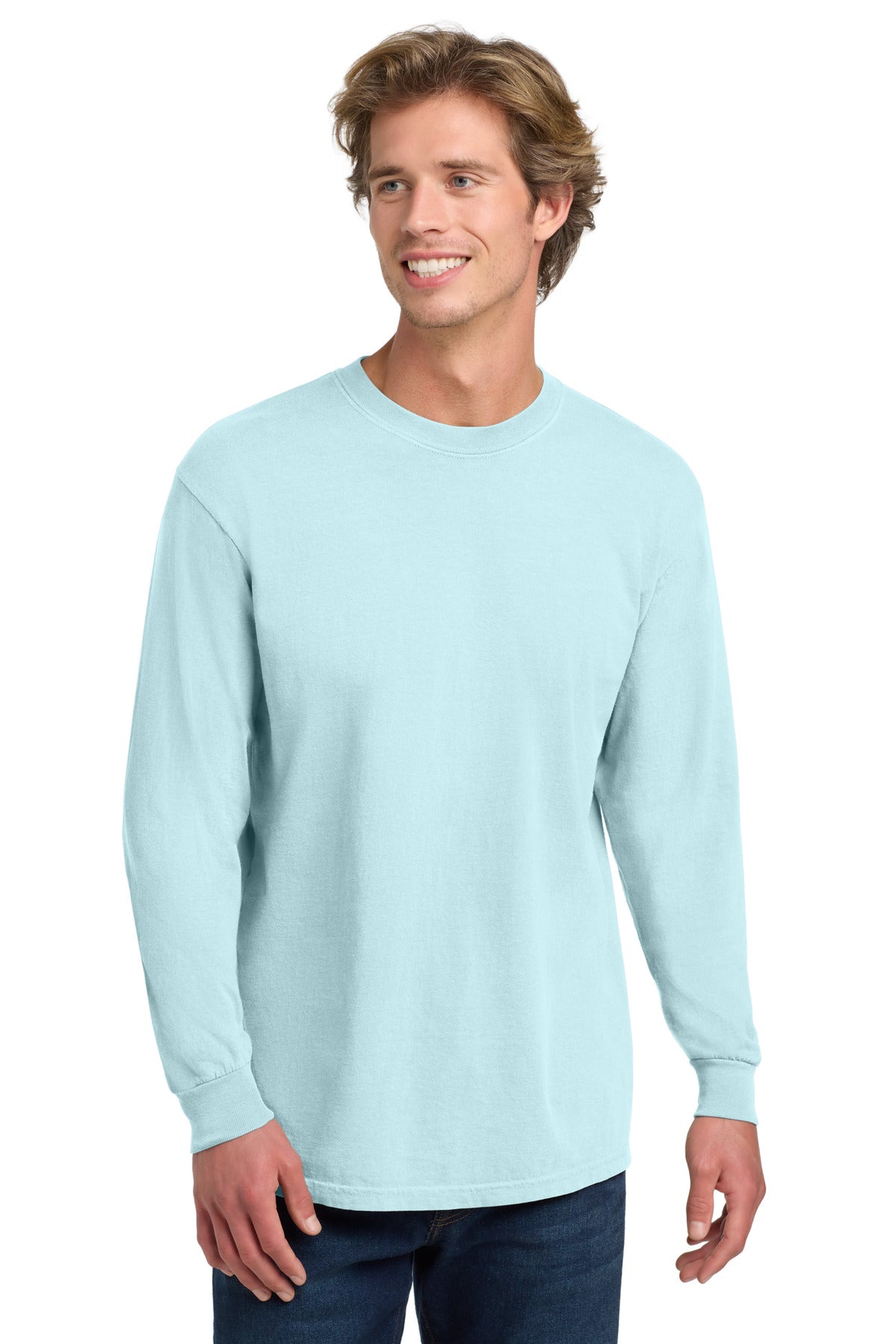 COMFORT COLORS  Heavyweight Ring Spun Long Sleeve Tee. 6014 - Chambray