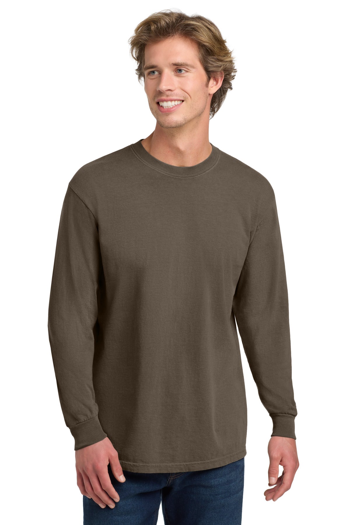 COMFORT COLORS  Heavyweight Ring Spun Long Sleeve Tee. 6014 - Espresso