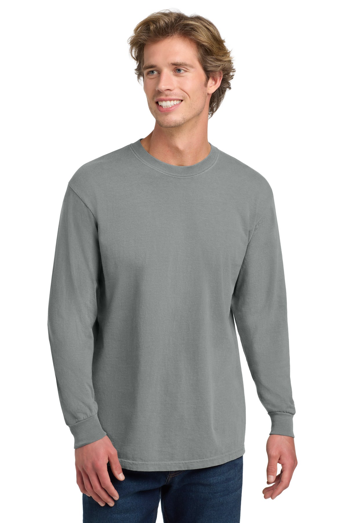 COMFORT COLORS  Heavyweight Ring Spun Long Sleeve Tee. 6014 - Granite