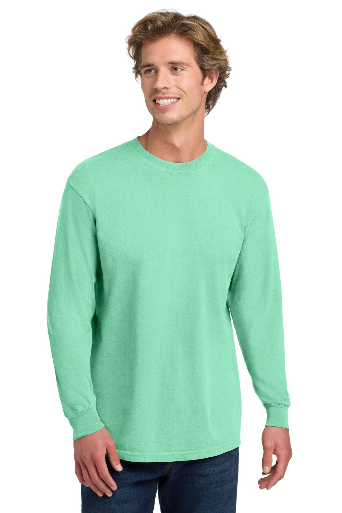 COMFORT COLORS  Heavyweight Ring Spun Long Sleeve Tee. 6014 - Island Reef