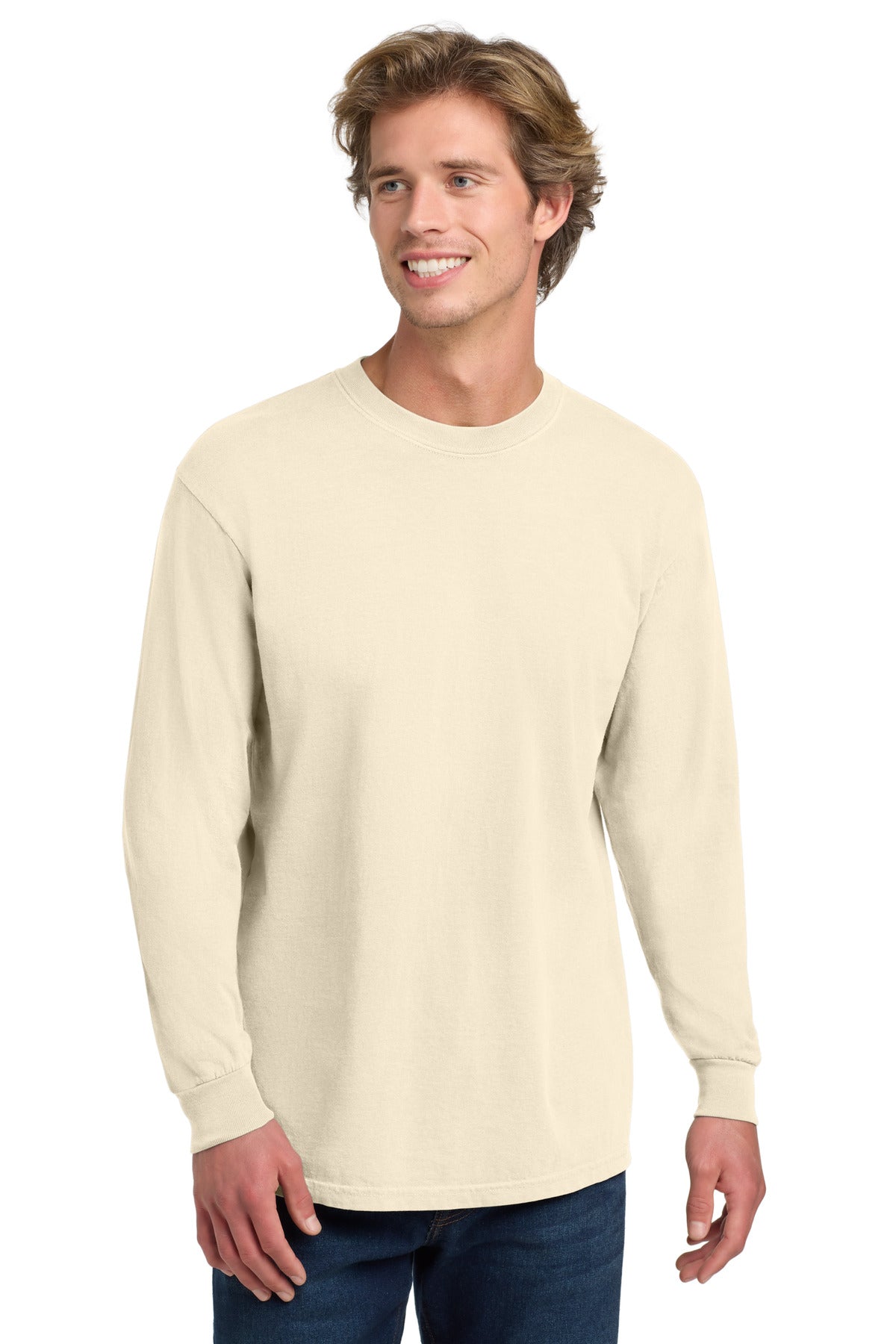 COMFORT COLORS  Heavyweight Ring Spun Long Sleeve Tee. 6014 - Ivory