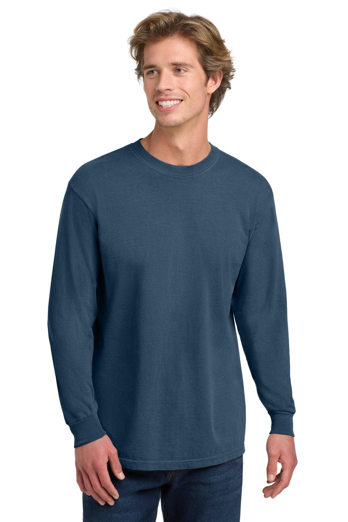 COMFORT COLORS  Heavyweight Ring Spun Long Sleeve Tee. 6014 - Midnight
