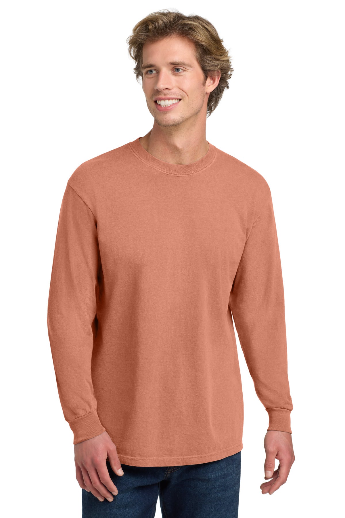 COMFORT COLORS  Heavyweight Ring Spun Long Sleeve Tee. 6014 - Terracotta