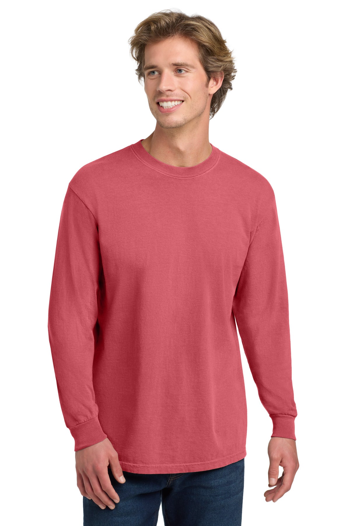 COMFORT COLORS  Heavyweight Ring Spun Long Sleeve Tee. 6014 - Watermelon