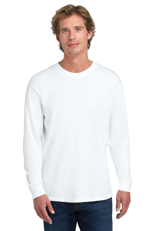 COMFORT COLORS  Heavyweight Ring Spun Long Sleeve Tee. 6014 - White