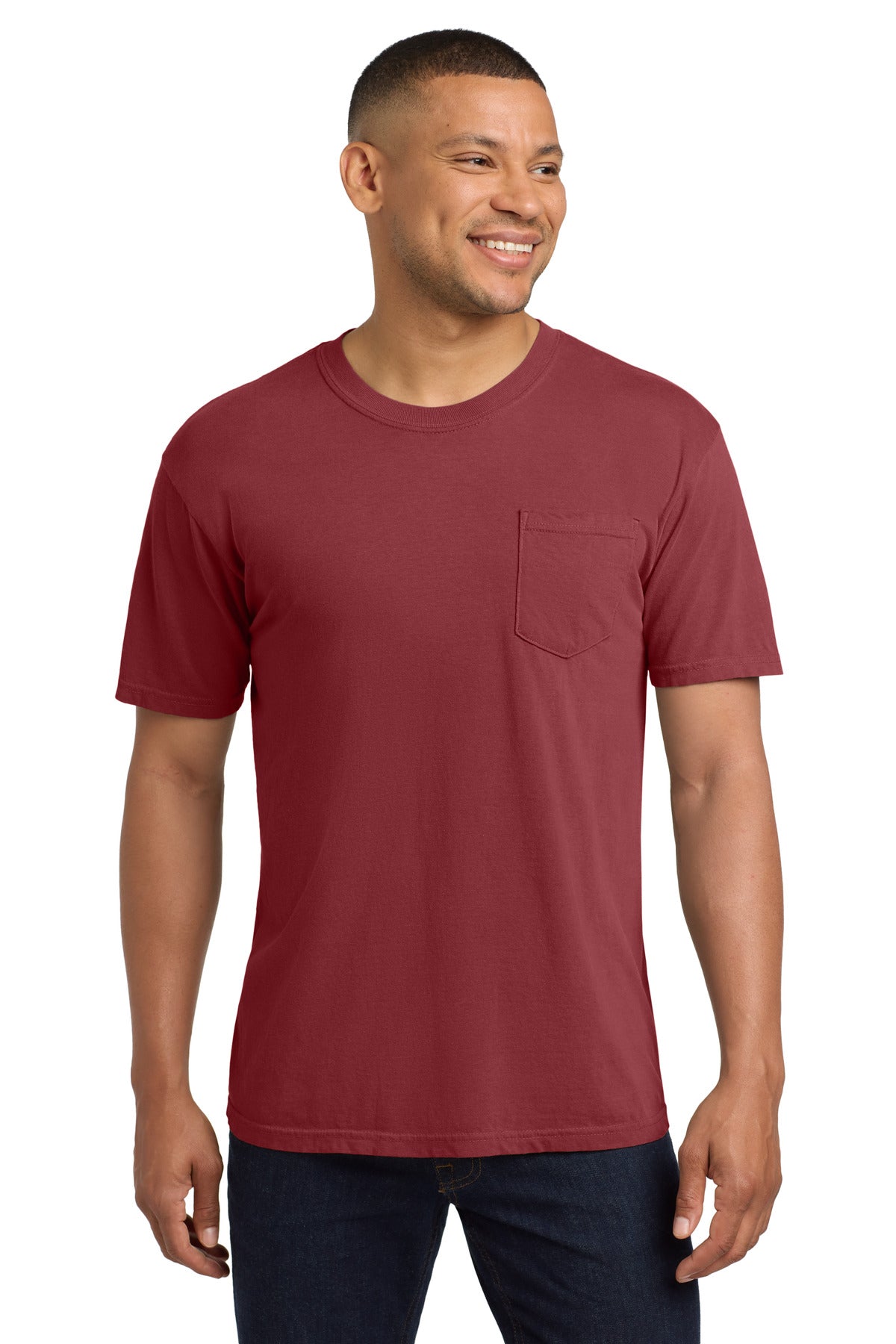 COMFORT COLORS  Heavyweight Ring Spun Pocket Tee. 6030 - Chili