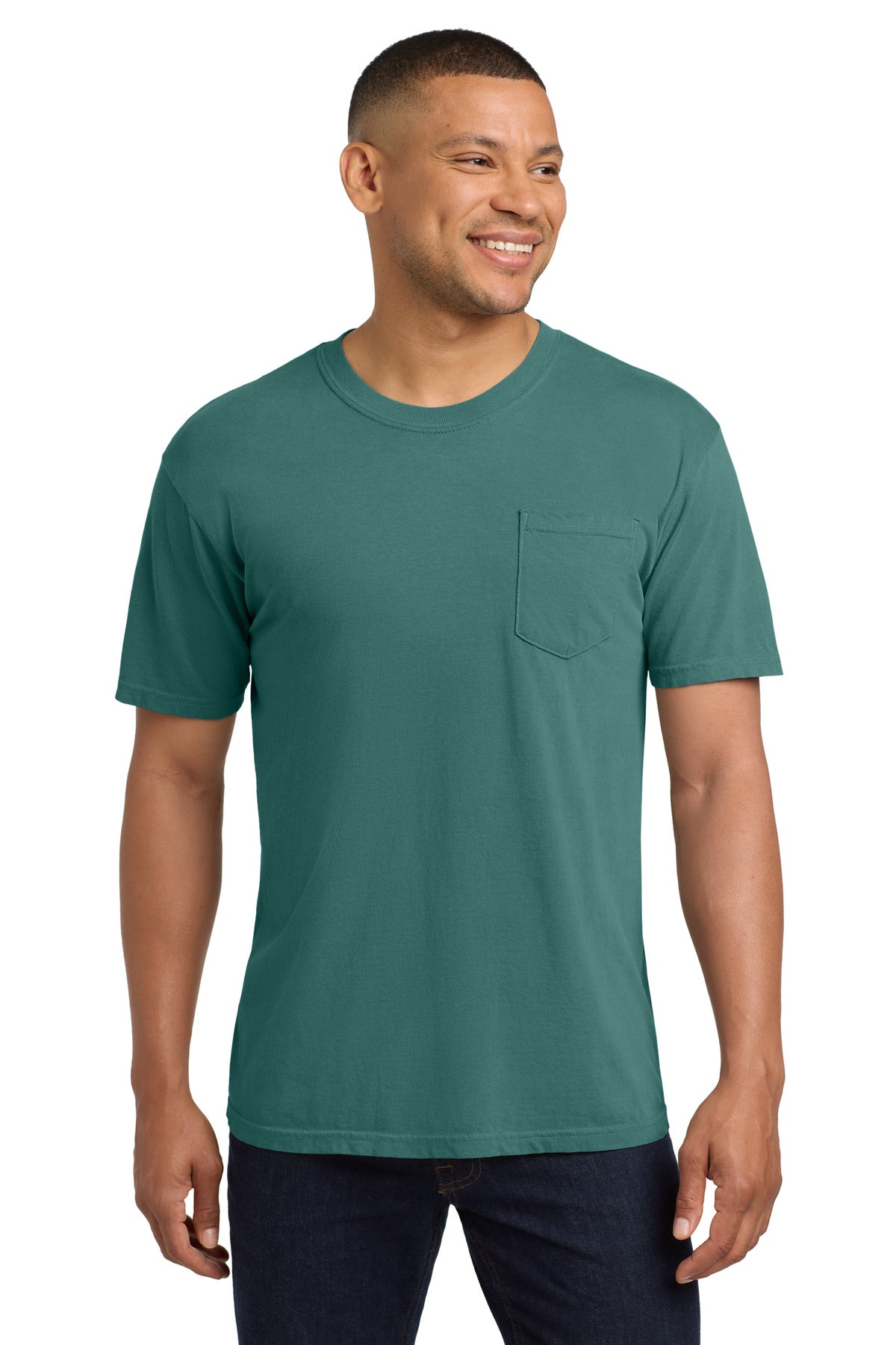 COMFORT COLORS  Heavyweight Ring Spun Pocket Tee. 6030 - Emerald