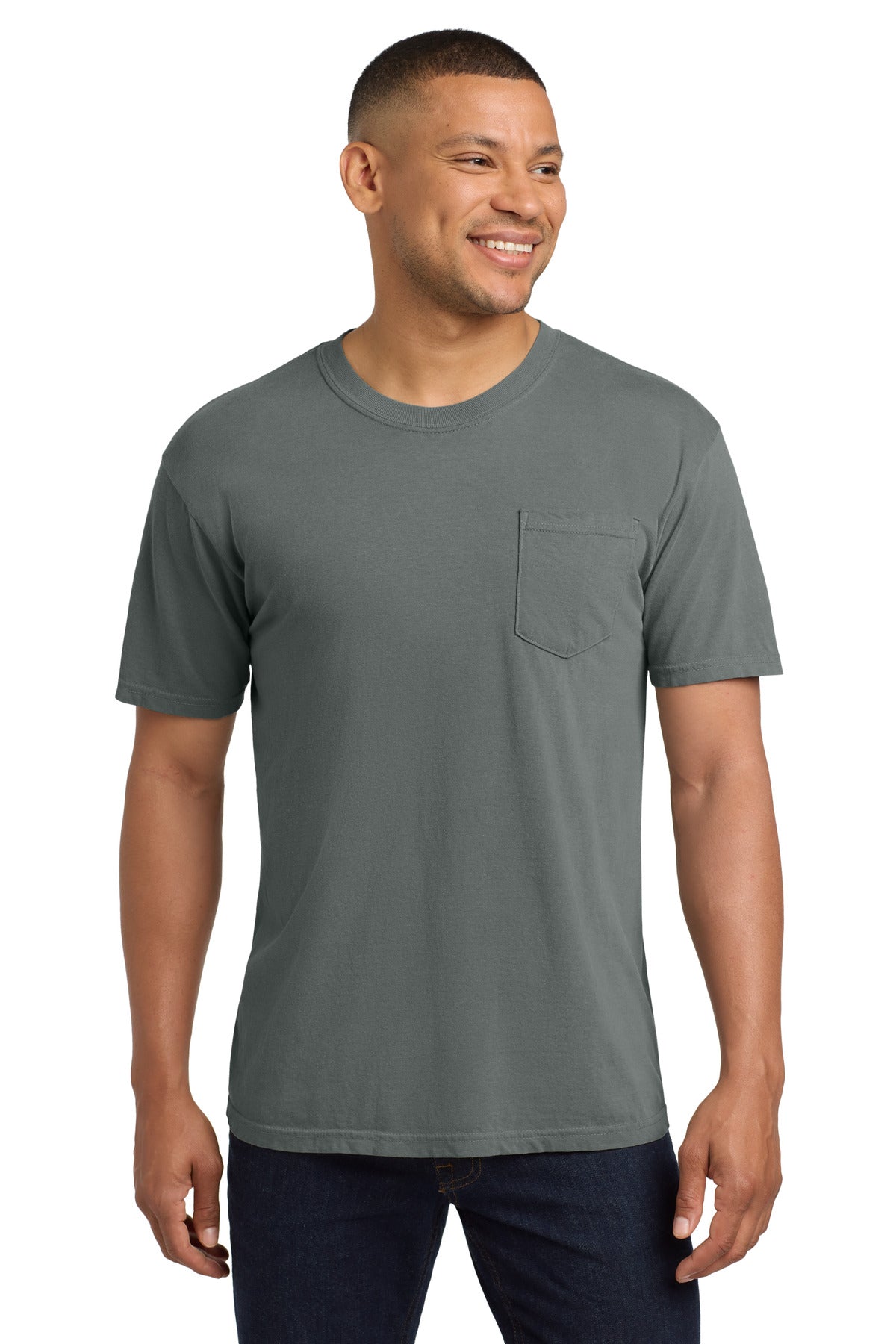 COMFORT COLORS  Heavyweight Ring Spun Pocket Tee. 6030 - Grey