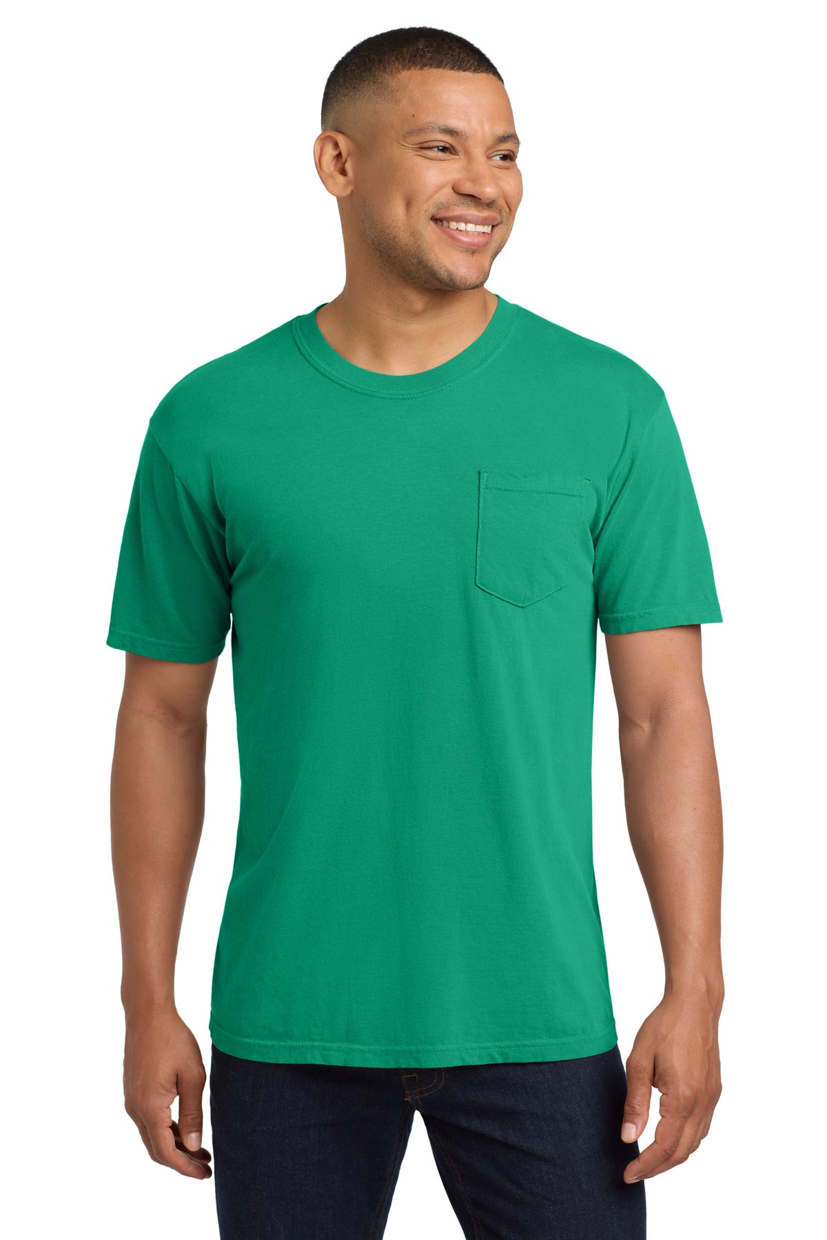 COMFORT COLORS  Heavyweight Ring Spun Pocket Tee. 6030 - Island Green
