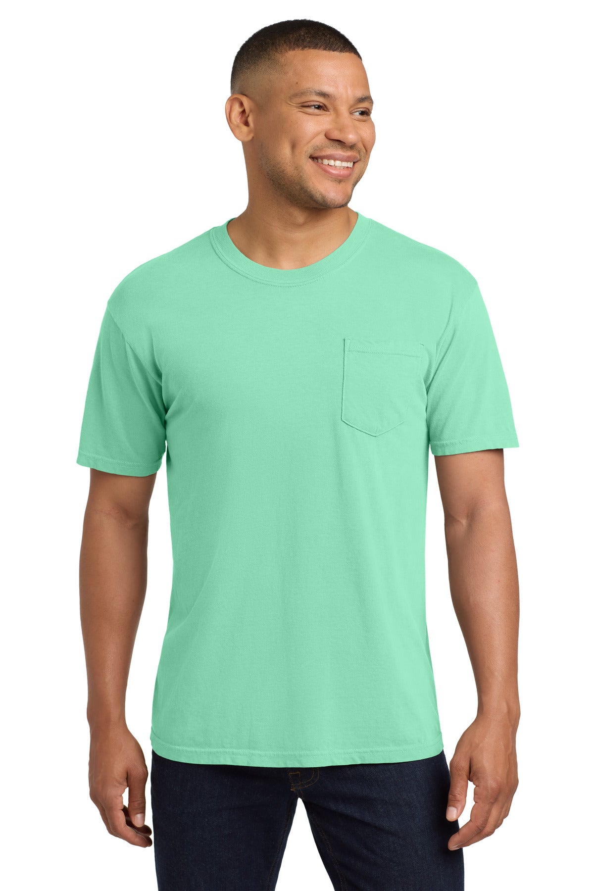 COMFORT COLORS  Heavyweight Ring Spun Pocket Tee. 6030 - Island Reef