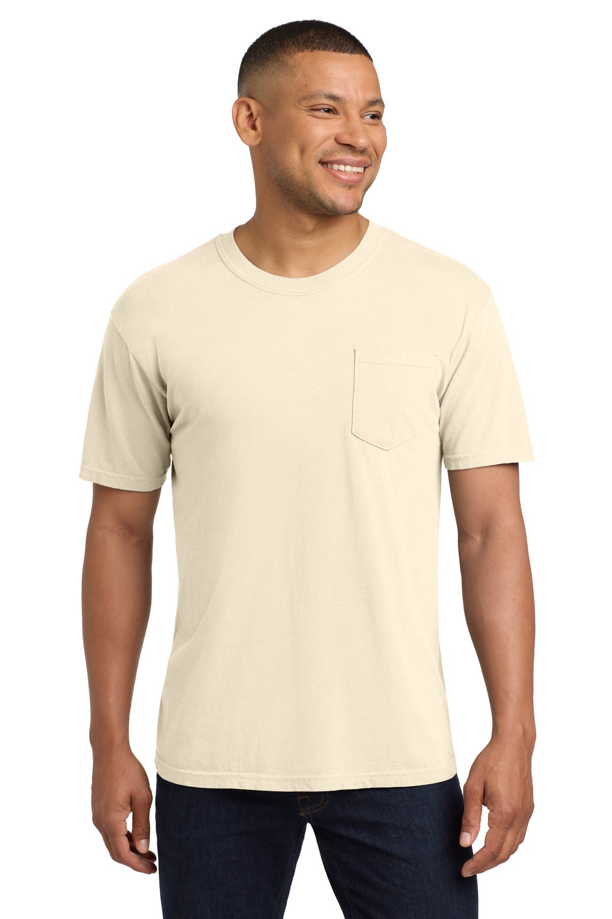 COMFORT COLORS  Heavyweight Ring Spun Pocket Tee. 6030 - Ivory